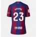 Barcelona Jules Kounde #23 Voetbalkleding Thuisshirt Dames 2023-24 Korte Mouwen